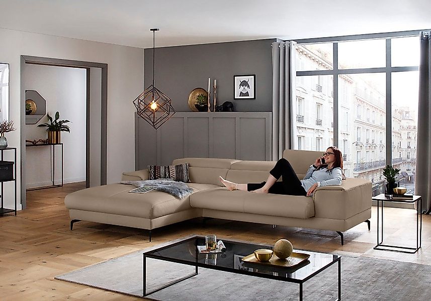 W.SCHILLIG Ecksofa "piedroo, Designsofa mit tollem Sitzkomfort, L-Form" Kop günstig online kaufen