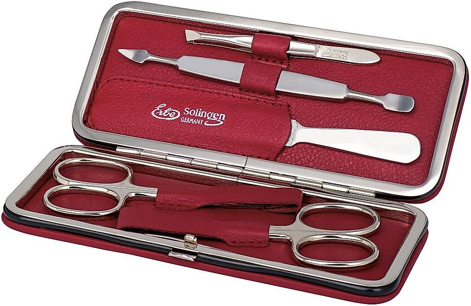 ERBE Maniküre-Etui Siena, 5 tlg., Hochwertiges Leder und robuste Verarbeitu günstig online kaufen