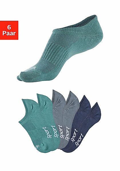 Bench. Sneakersocken, (Packung, 6 Paar), nicht sichtbar in Sneakern günstig online kaufen