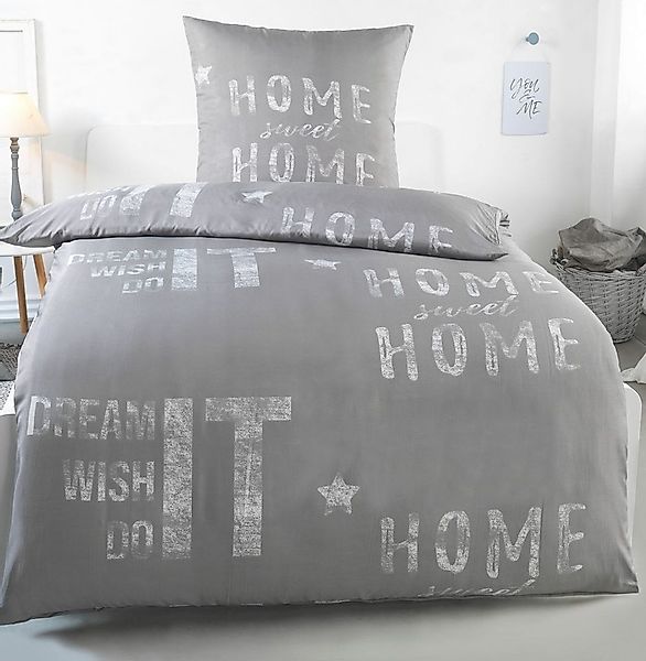 Kuscheli Bettwäsche 135x200 + 80x80 cm atmungsaktiver Bettbezug, moderne De günstig online kaufen