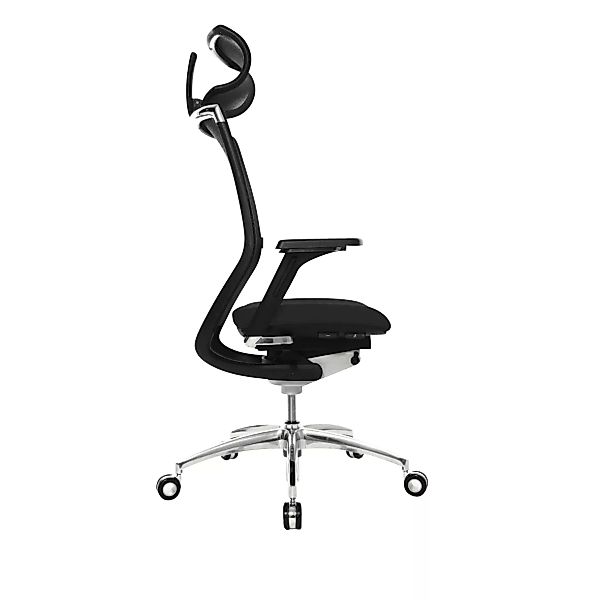 Wagner - Titan 10 Bürodrehstuhl - schwarz/Sitzfläche gepolstert schwarz/Ste günstig online kaufen