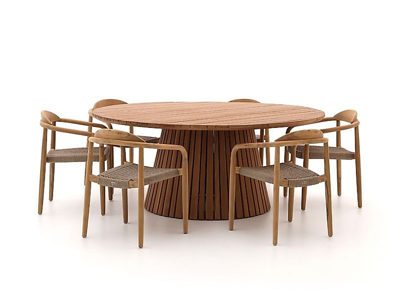 Bellagio Berbaro/Santa Severina ø 180 cm Gartenmöbel-Set 7-Teilig Stapelbar günstig online kaufen