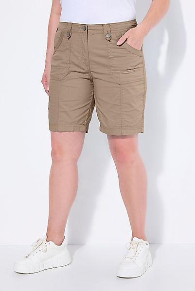 Ulla Popken Funktionshose Cargo-Bermuda Komfortbund 4-Pocket-Schnitt günstig online kaufen