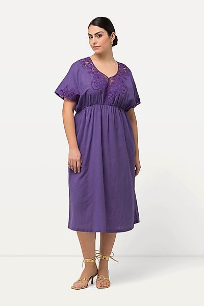 Ulla Popken Maxikleid Kleid Stickerei Oversized günstig online kaufen