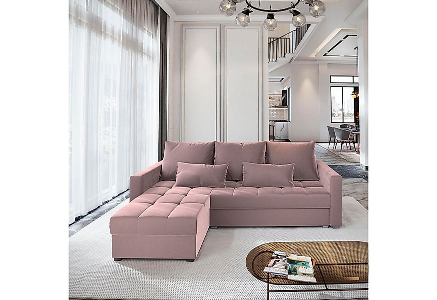 Masseno Ecksofa KOS PIK mit Schlaffunktion L-Form, Sofa mit Bettkasten günstig online kaufen