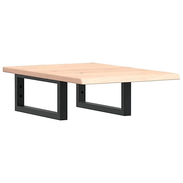 vidaXL Waschtischplatte mit Halterung Stahl und Massivholz Eiche 3302537 günstig online kaufen