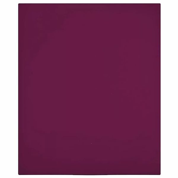 Vidaxl Spannbettlaken Jersey Bordeauxrot 180x200 Cm Baumwolle günstig online kaufen