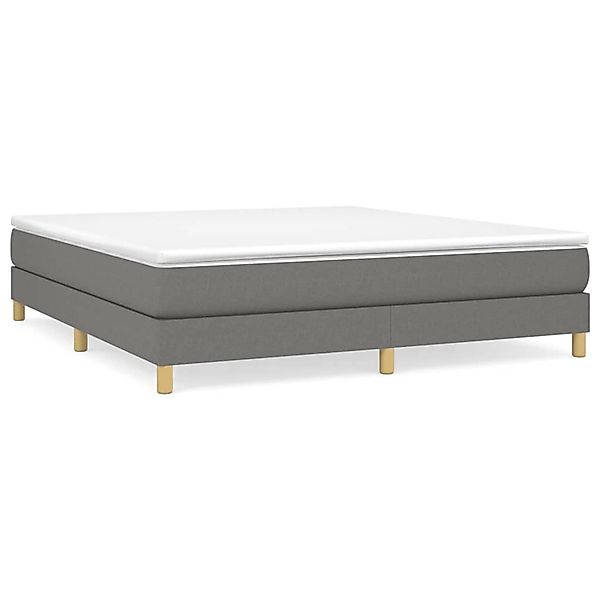 vidaXL Boxspringbett Dunkelgrau 180x200 cm Stoff1378117 günstig online kaufen