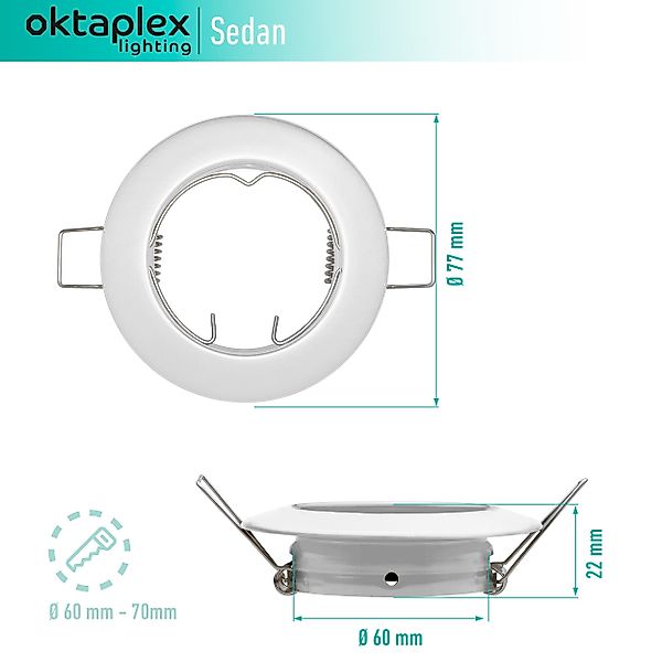 Oktaplex lighting LED Einbaustrahler 6 Stück günstig online kaufen