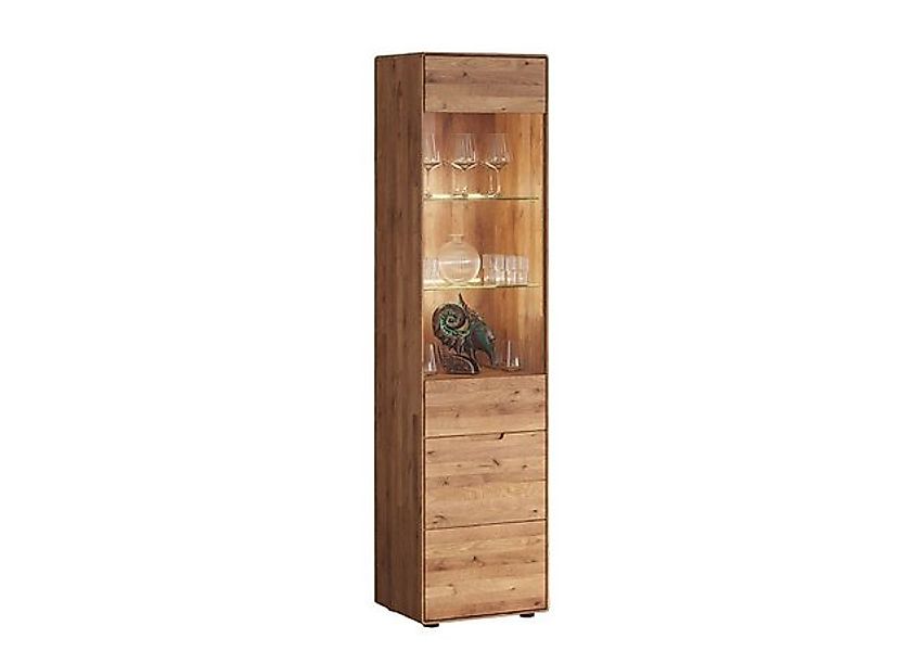 Main Möbel Vitrine Vitrine 51x200cm "Kent" Wildeiche massiv günstig online kaufen