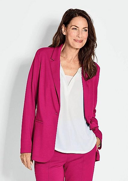 GOLDNER Jerseyblazer Damenblazer mit Reverskragen und Paspeltaschen günstig online kaufen