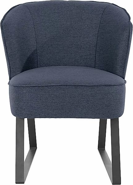 exxpo - sofa fashion Sessel "Americano, Loungesessel", mit Keder und Metall günstig online kaufen