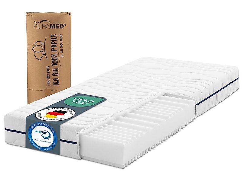 Kaltschaummatratze PURAMED 7-Zonen-Kaltschaummatratze mit waschba..., RAVEN günstig online kaufen