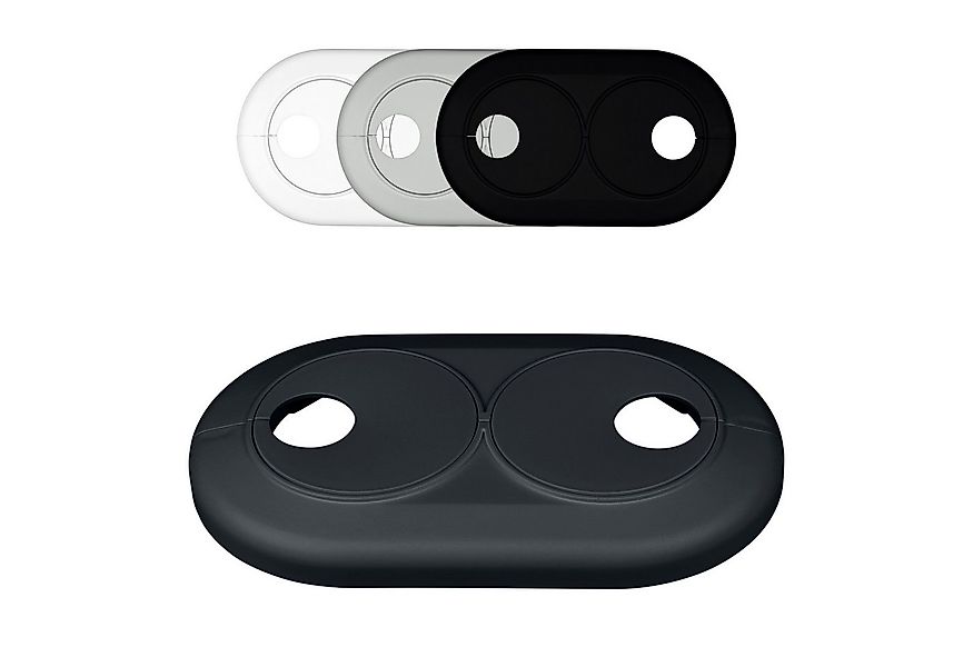 FUX Heizungsverkleidung Doppel Heizungsrohr Rosette, Rohrabstand variabel, günstig online kaufen