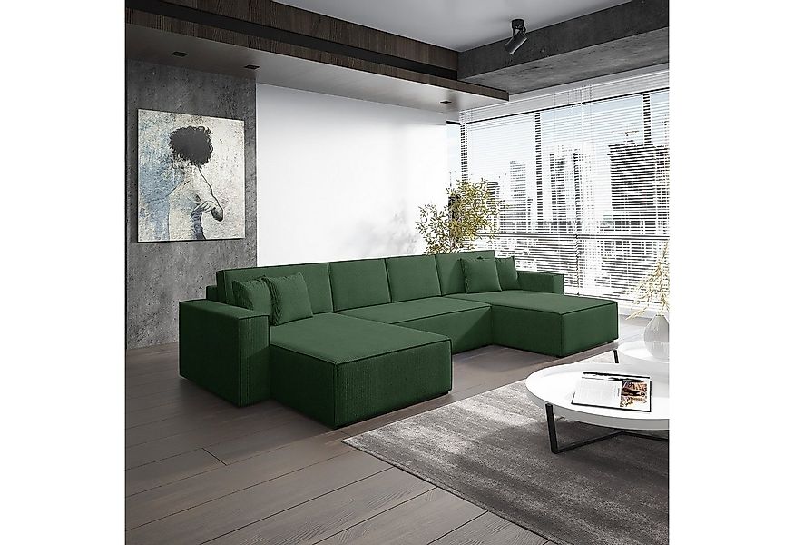 Fun Möbel Wohnlandschaft Schlafsofa Sofa CONOR PREMIUM, inkl. 4 Rücken- und günstig online kaufen