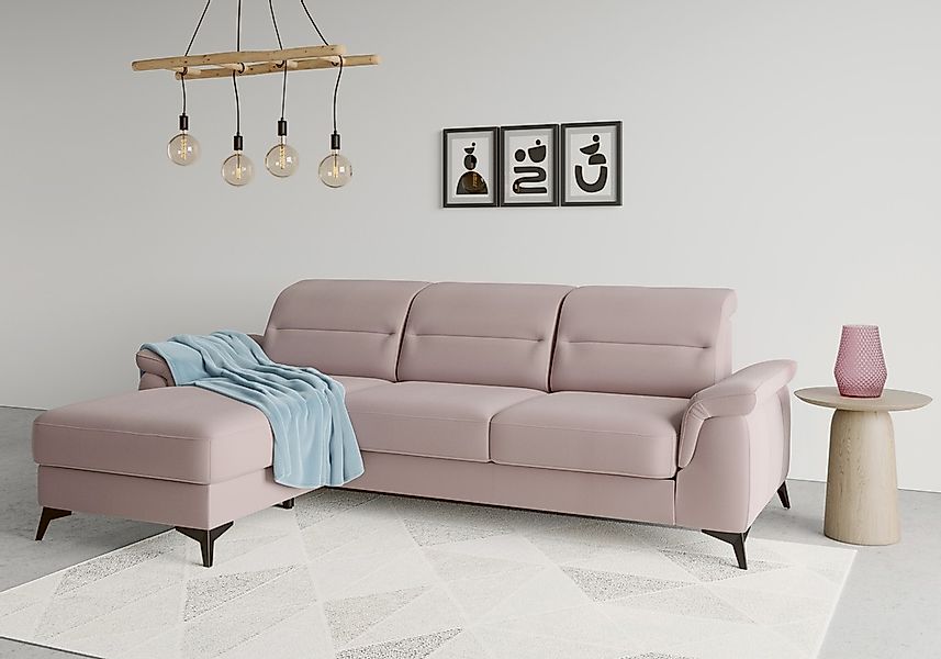 sit&more Ecksofa "Sinatra L-Form" mit Recamiere, optional mit Kopfteilverst günstig online kaufen