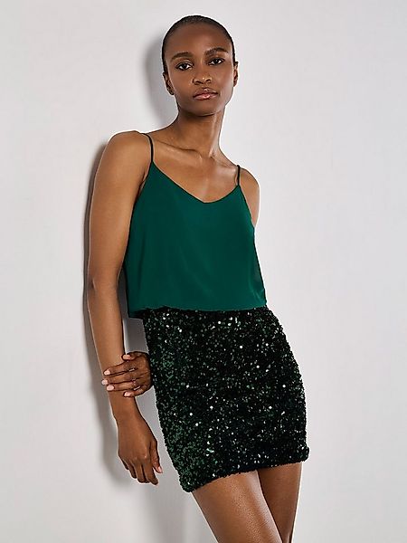 Apricot Partykleid Pailletten-Cami-Minikleid günstig online kaufen