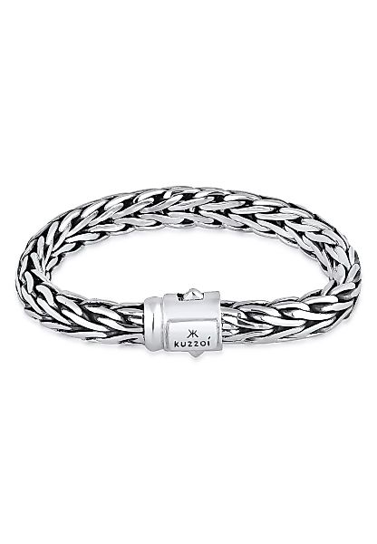 Kuzzoi Armband "Gliederarmband Zopfmuster Unisex 925er Silber" günstig online kaufen