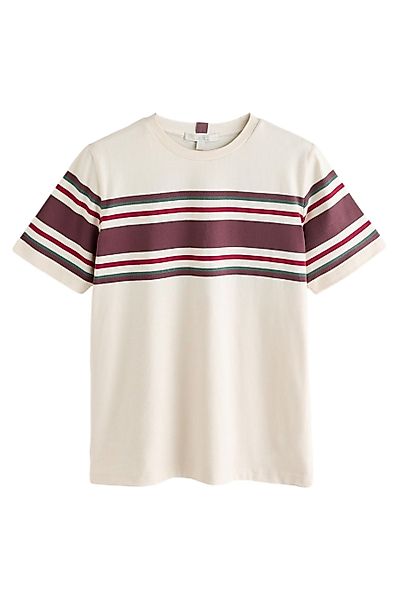Next T-Shirt Schweres T-Shirt mit Provence-Grafik günstig online kaufen