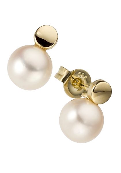 JOBO Paar Ohrstecker "Ohrringe mit Perlen", 585 Gold günstig online kaufen