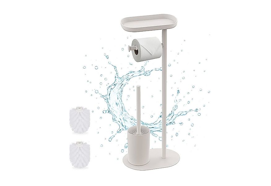 relaxdays WC-Garnitur mit Ablage, (3-tlg), weiß günstig online kaufen