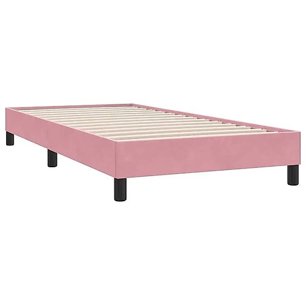 vidaXL Bettgestell Ohne Matratze Rosa 90x210 cm Samt 4101342 günstig online kaufen