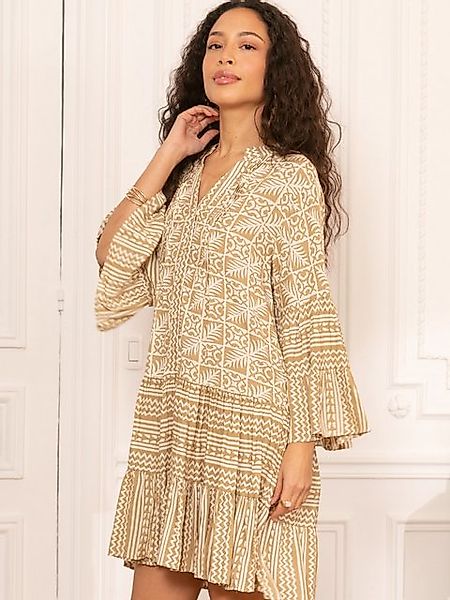 ANNIS Fashion & Accessoires Tunikakleid "GOLDEN SUMMER" (1-tlg) NEU, Viskos günstig online kaufen