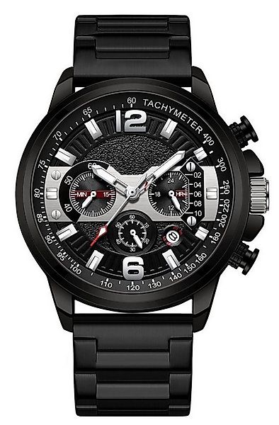 Forrlite Quarzuhr Herrenuhr Multifunktionsuhr Armbanduhr Chronograph, (Quar günstig online kaufen