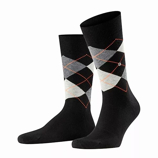Burlington Herren Socken KING - One Size 40-46, Rautenmuster, Labeling Clip günstig online kaufen