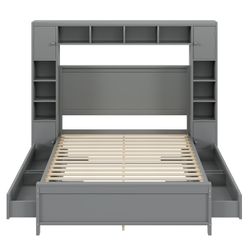 EXTSUD Bett Bettgestell mit Stauraum 140*200,4 günstig online kaufen