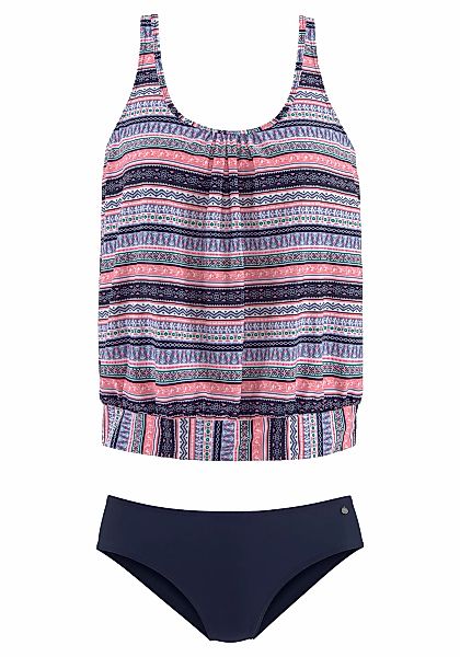 s.Oliver Oversize-Tankini mit schönem Bordürendruck günstig online kaufen