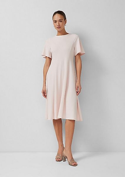 s.Oliver Midikleid Kleid Midi-Interlockjersey-Kleid mit ausgestelltem Saum günstig online kaufen