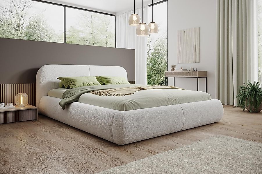 Compleo Polsterbett Doppelbett mit dicker Schaumstoffpolsterung, günstig online kaufen