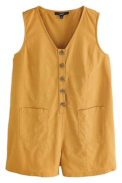 Next Playsuit Geknöpfter Playsuit mit V-Ausschnitt aus Baumwolle (1-tlg) günstig online kaufen