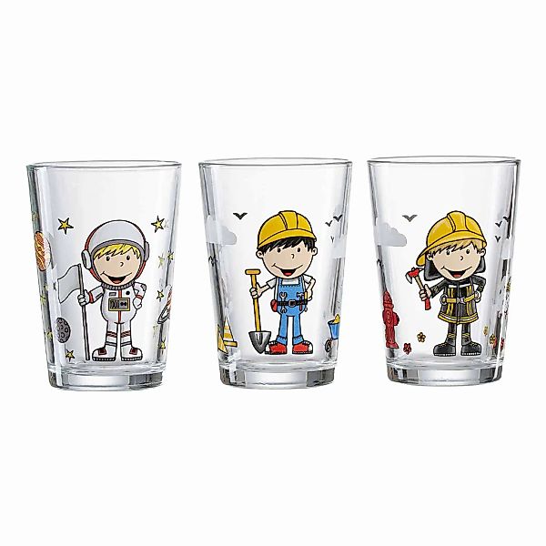 Ritzenhoff & Breker Kinderbecher "Kindergläser Berufe Jungen 205 ml 3er Set günstig online kaufen