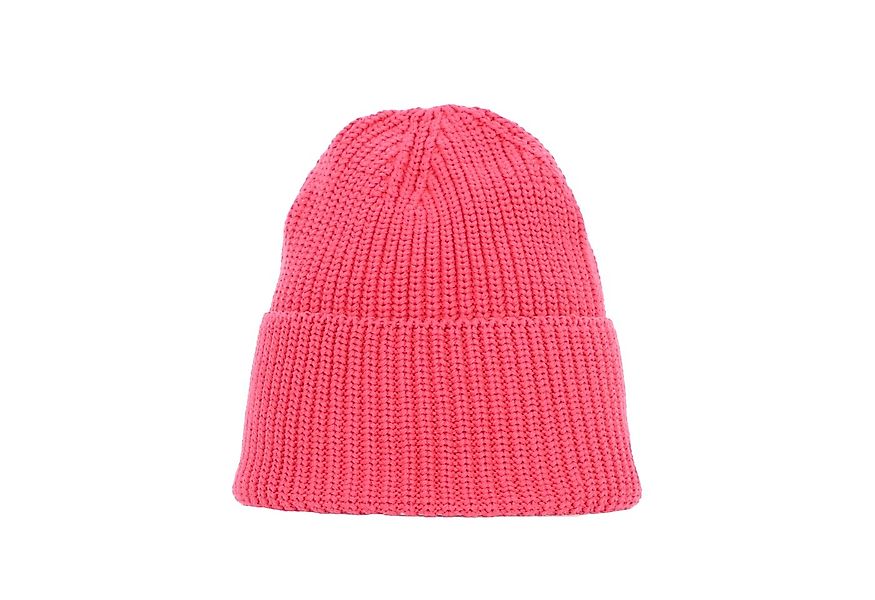 halsüberkopf Accessoires Strickmütze Mütze uni mit Umschlag aus Bio-Baumwol günstig online kaufen