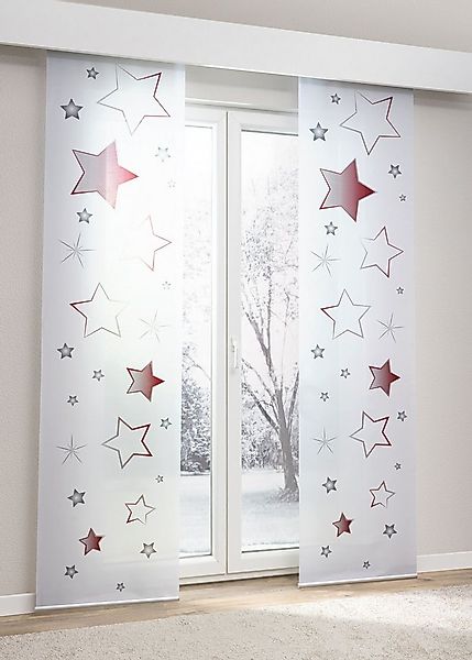 LYSEL® Schiebegardine Sternenspiel (1 St), halbtransparent, HxB 245x60cm günstig online kaufen