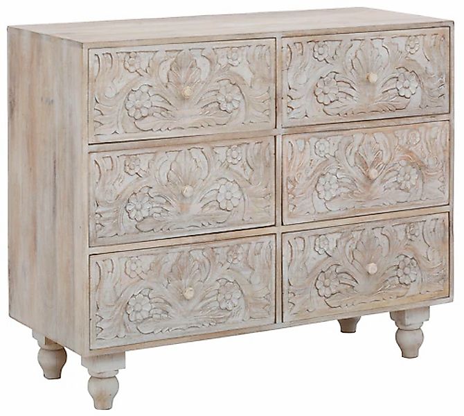 OTTO home Kommode "Lavin Sideboard" Mangoholz, mit dekorativen Schnitzereie günstig online kaufen