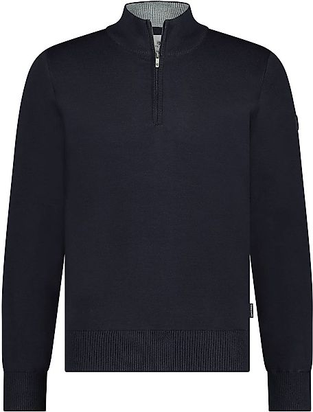 State Of Art Half Zip Pullover Wool Blend Navy - Größe 4XL günstig online kaufen