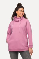 Ulla Popken Sweatshirt Sweatshirt weiter Stehkragen günstig online kaufen