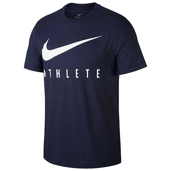 Nike Dri Fit Athlete Kurzärmeliges T-shirt S Obsidian / White günstig online kaufen