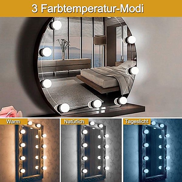 zggzerg LED-Lichtspiegel Led Spiegelleuchte,3 Farbmodi Schminktisch günstig online kaufen
