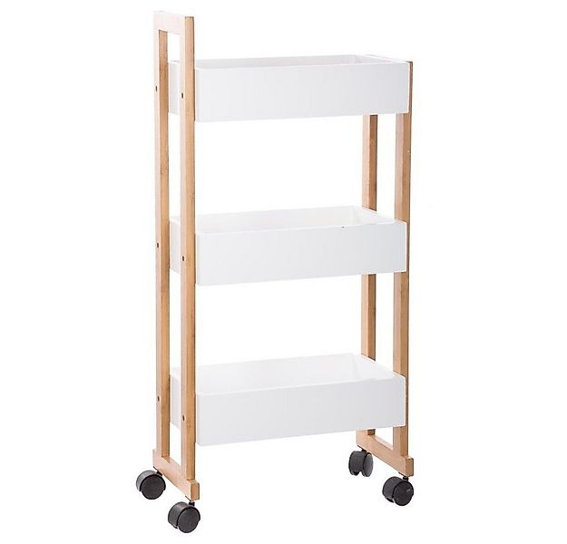 5five Simply Smart Badregal Badezimmerwagen, Bambusschrank BAMBOO - 3 Ebene günstig online kaufen