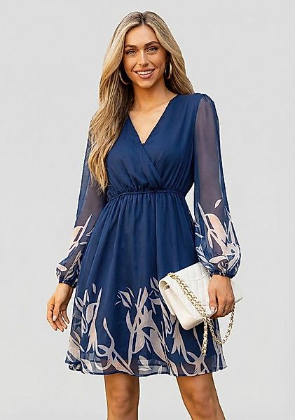 Cupshe Druckkleid Bedrucktes Kleid mit Bubble Ärmeln günstig online kaufen