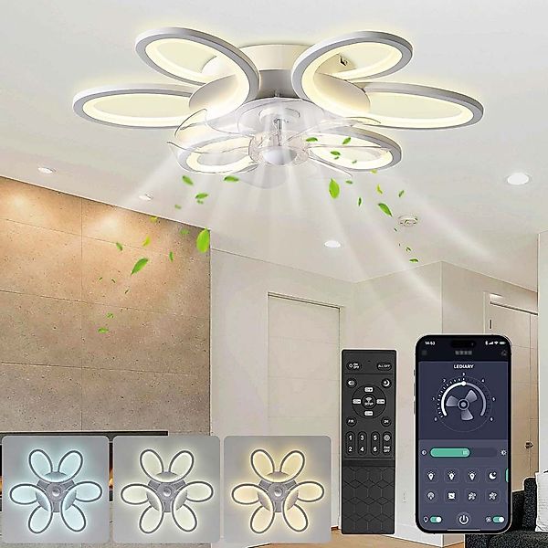 Sunicol Deckenventilator Deckenventilator mit beleuchtung, Smart günstig online kaufen