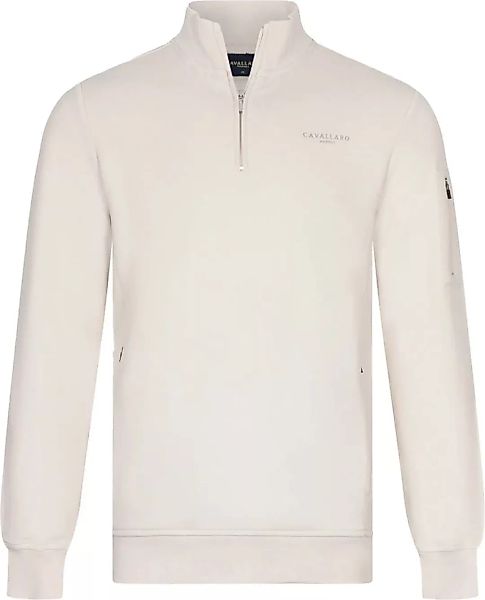 Cavallaro Bellunio Half Zip Pullover Ecru - Größe S günstig online kaufen