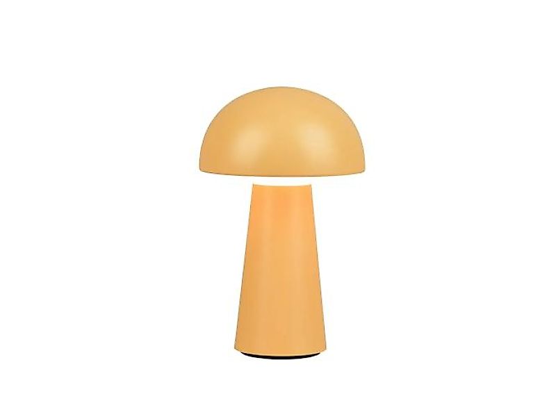 LED Akku-Tischleuchte ⌀13,60cm Kunststoff Gelb günstig online kaufen