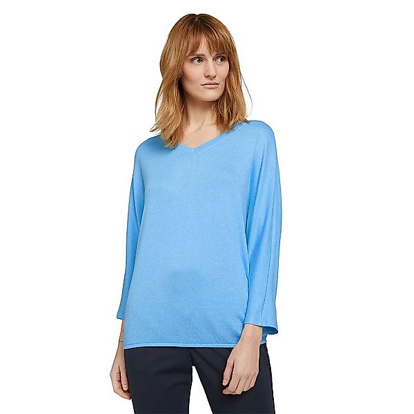 Tom Tailor Langarm T-shirt 2XL Soft Cloud Blue Melange günstig online kaufen