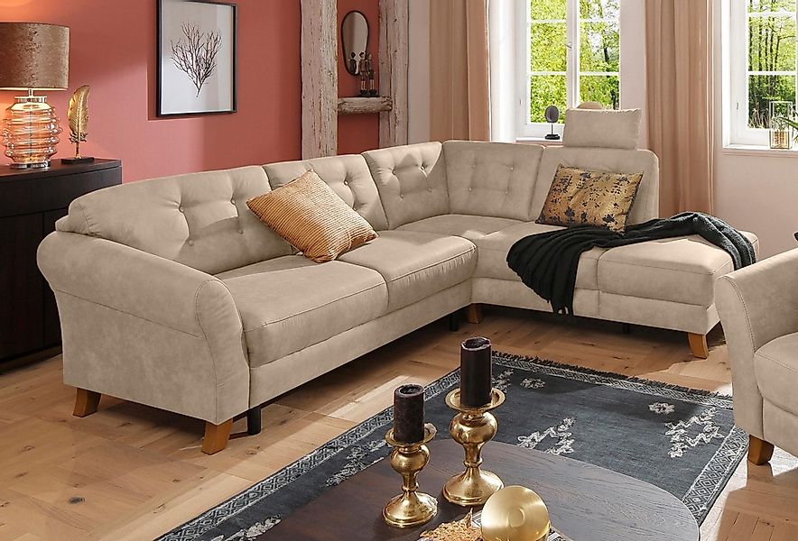 Home affaire Ecksofa "Trondheim L-Form" mit Federkern günstig online kaufen