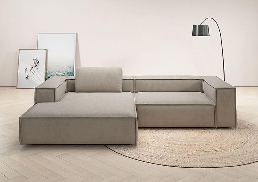 Home affaire Ecksofa »Watertown, modernes XXL L-Form, 306 cm breit« Großzüg günstig online kaufen